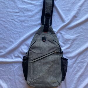 GRAY SLING BAG