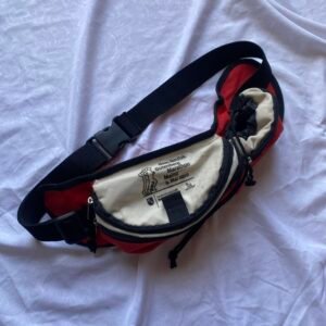 Red white banana bag