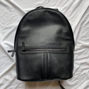 Full black backpack